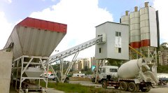HZS100 Concrete Batching Plant in Venezeula