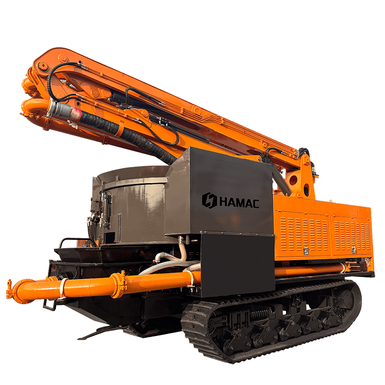 Crawler Concrete Mixer with Pump Truck-01 