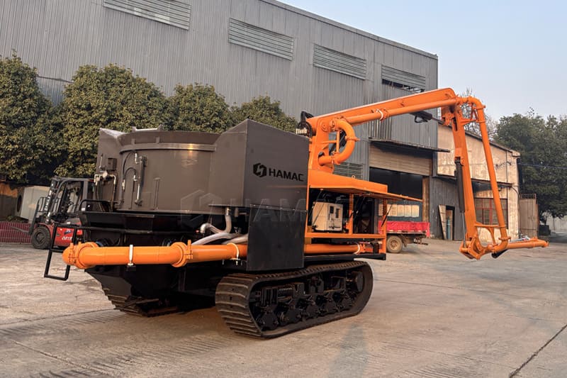 Introduction to Crawler Concrete Mixer with Pump Truck-04