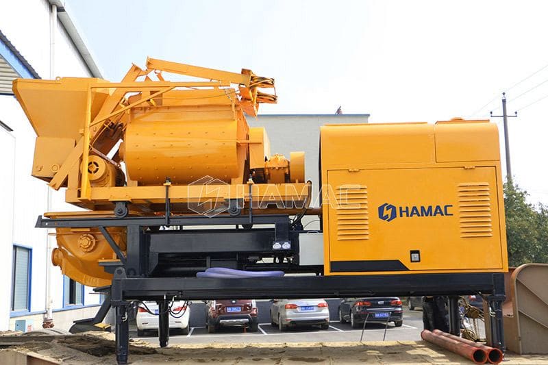 Introduction to Twin Shaft Concrete Mixer Pump-02